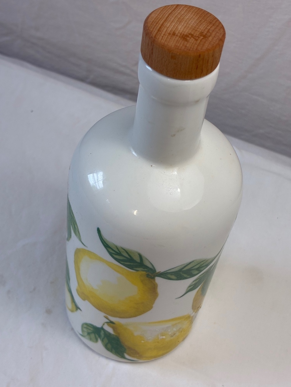 Ceramic Lemon Print Bottle - Picture 3 of 4